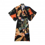 Dancing Wood Black Kimono