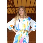 Bleu Jaune Rose Blouse