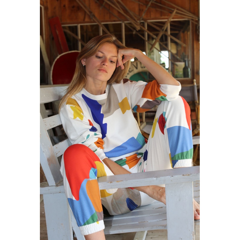 Champion rainbow stripe cropped sweatshirt sale