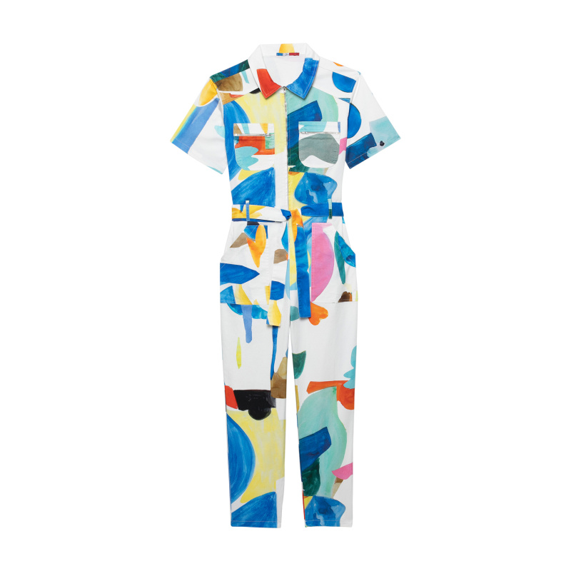 BLEU JAUNE ROSE JUMPSUIT