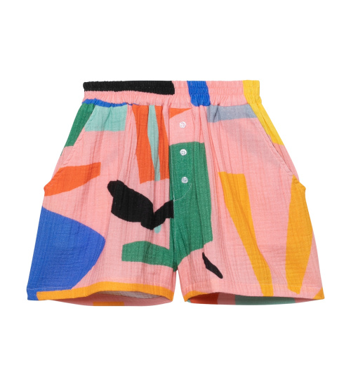 SHORT EN GAZE DE COTON YULI PINK