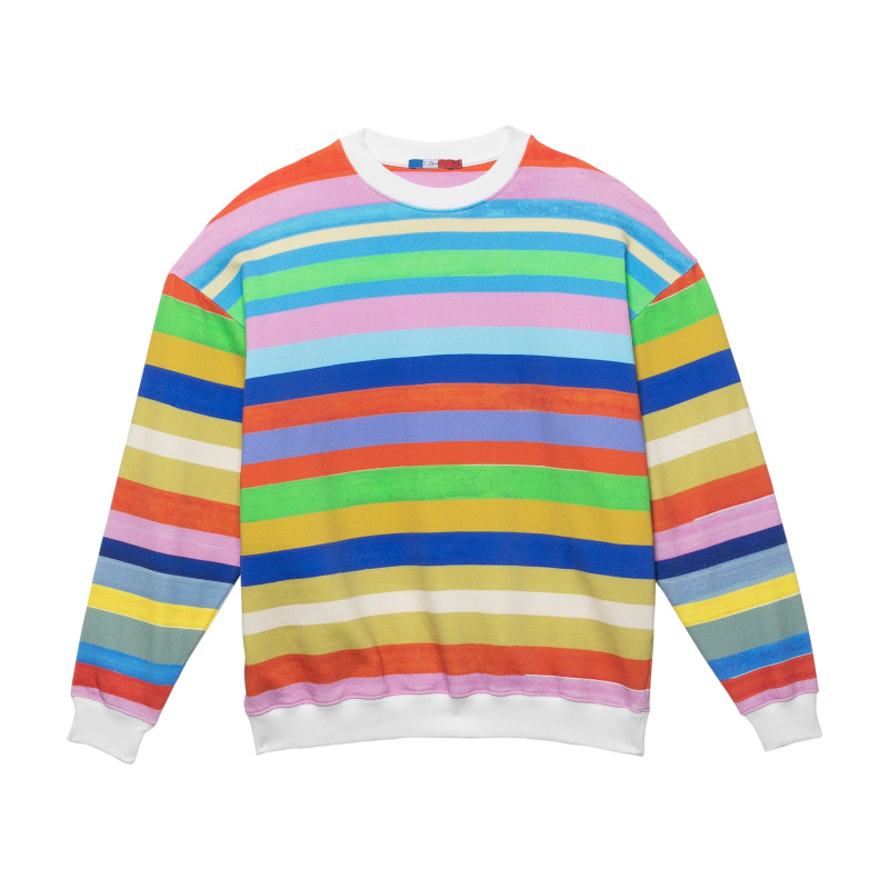 PINK STRIPES ONE SWEATSHIRT