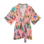 PERRUCHES ROSES SHORT KIMONO