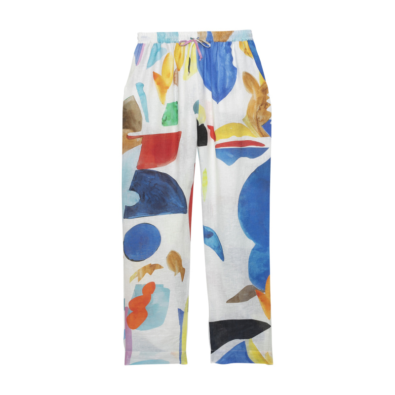 RAINBOW LINEN TROUSERS