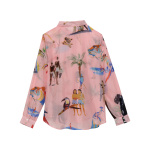 CHEMISE EN SOIE ANIMAL PINK PARTY