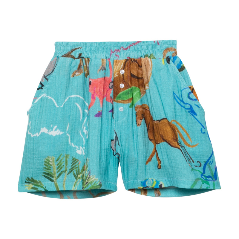 SHORT EN GAZE DE COTON PROTECT THE ANIMALS