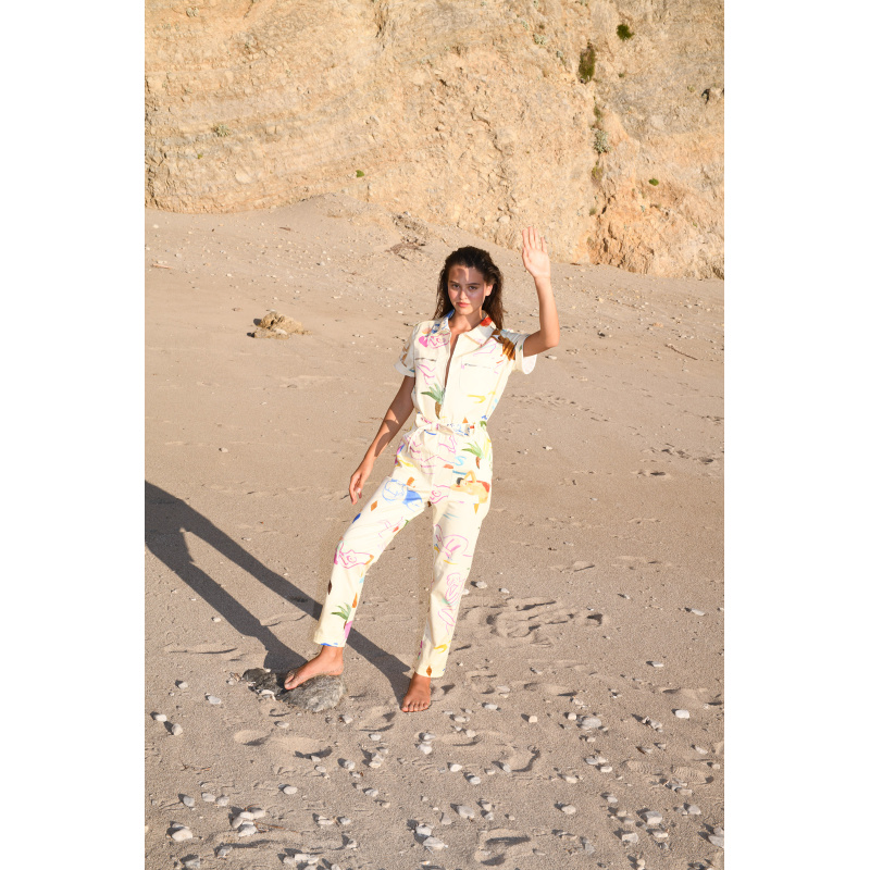 CRUSH MODEL PINK JUMPSUIT