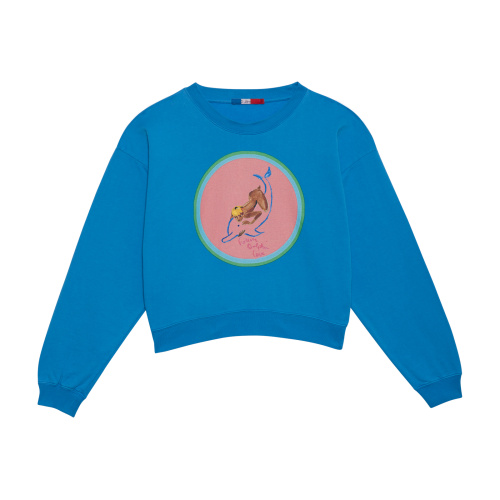 Sweat-Shirt Blue Dolphin Love