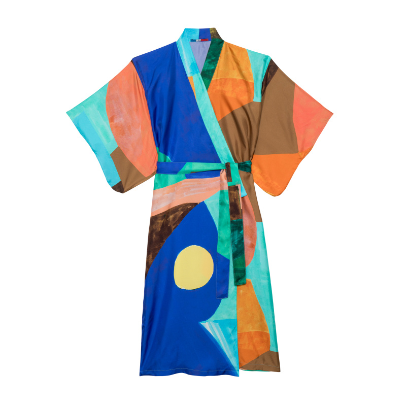 Kimono Rose Bleu Vert