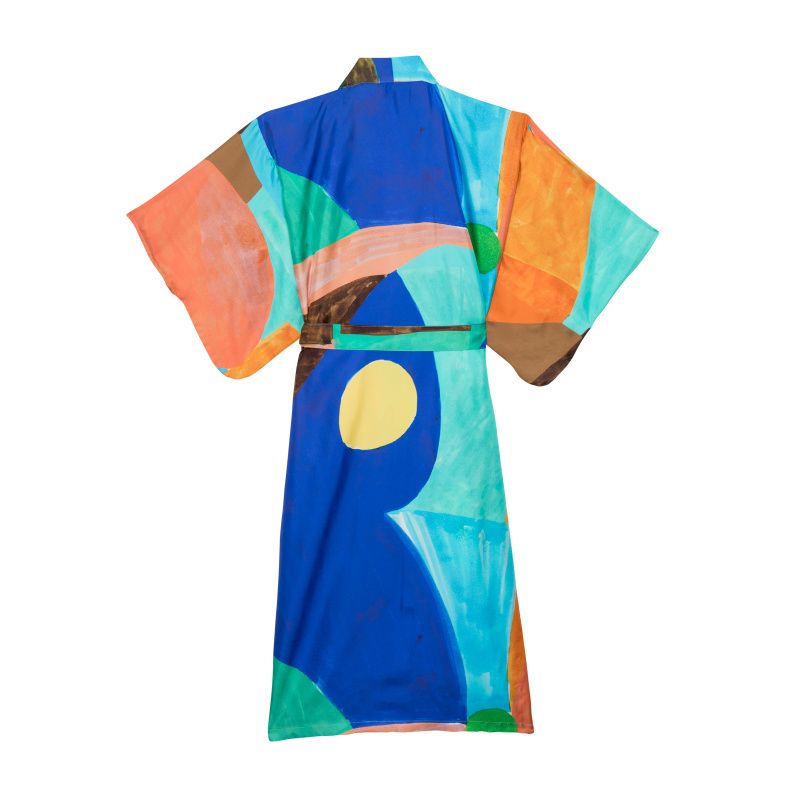 Kimono Rose Bleu Vert
