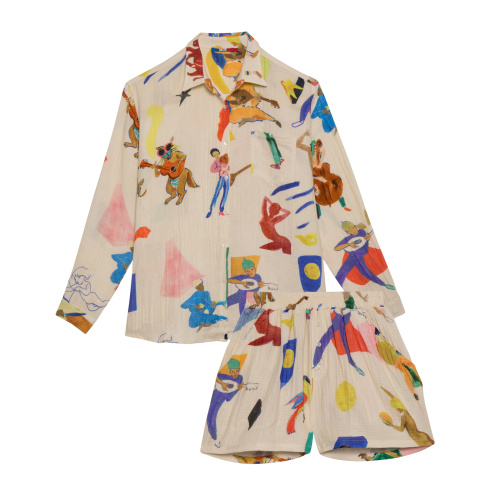 SHORT EN GAZE DE COTON MUSIC CUT
