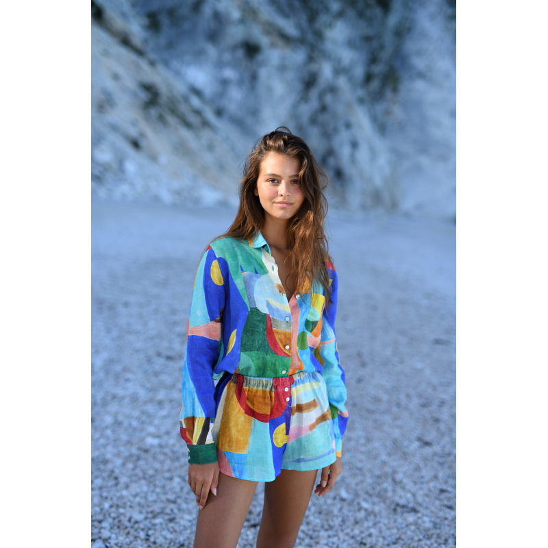 CHEMISE EN LIN METISSE