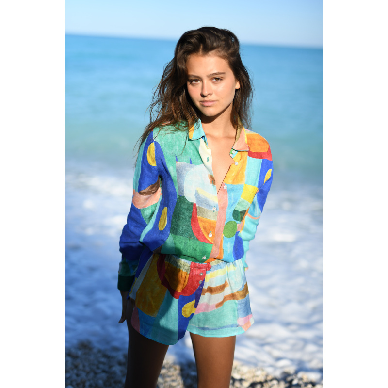 CHEMISE EN LIN METISSE