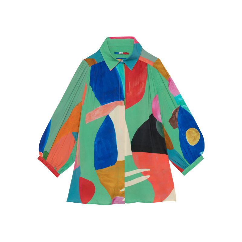 BLOUSE MOSAICA VERDE