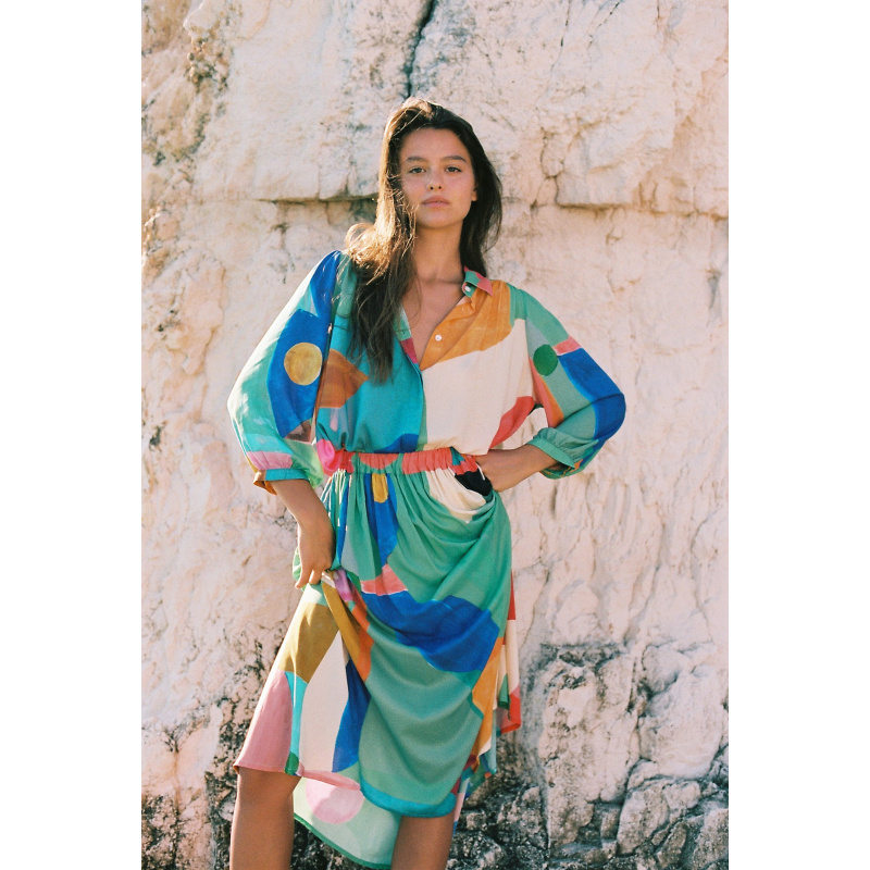 BLOUSE MOSAICA VERDE