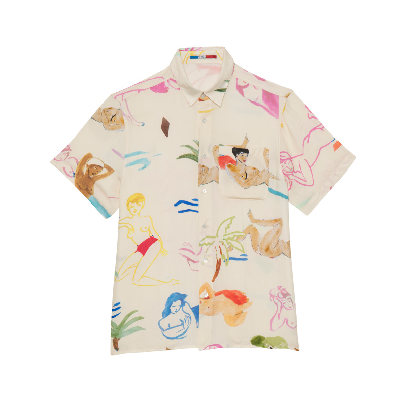 CHEMISE HAWAÏENNE CRUSH MODELS PINK