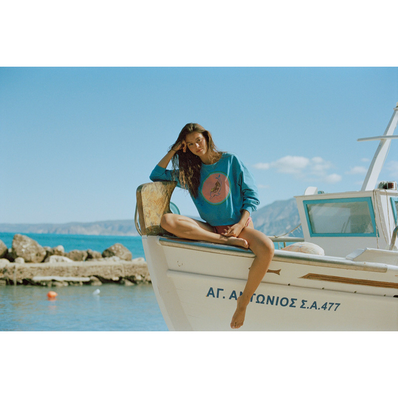 Sweat-Shirt Blue Dolphin Love