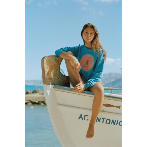 Sweat-Shirt Blue Dolphin Love
