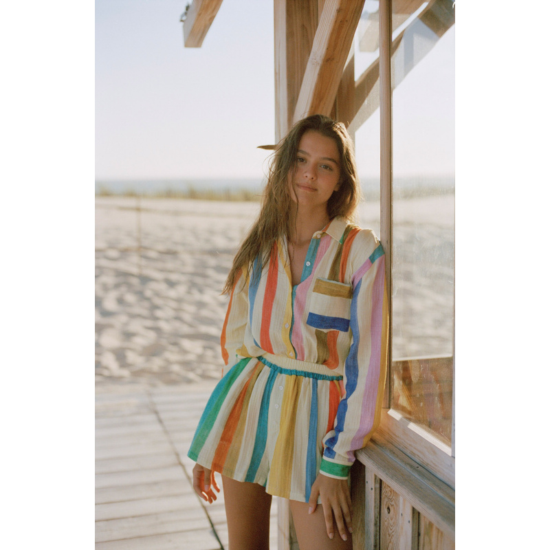 PAZ COTTON GAUZE SHORTS