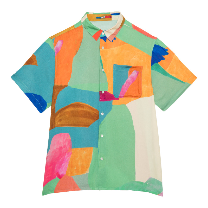 MOSAICA VERDE HAWAIIAN SHIRT