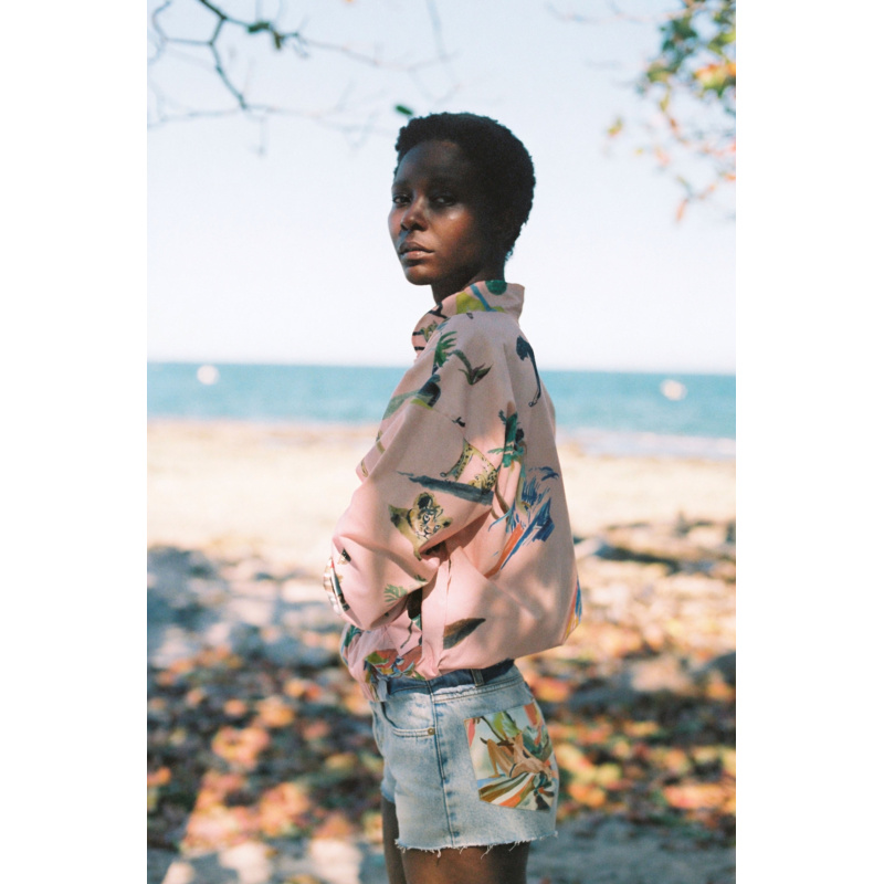 SHORT EN JEAN FEMME RENVERSÉE