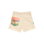 SUNSET PINK ECRU JEAN SHORT