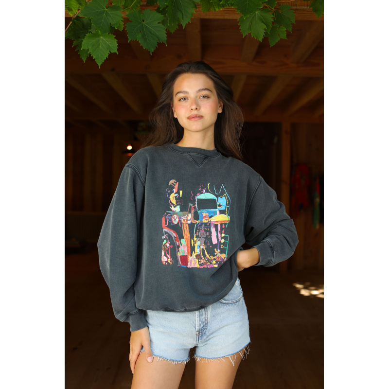 MARLOW & MUMMY BATCUT SWEATSHIRT