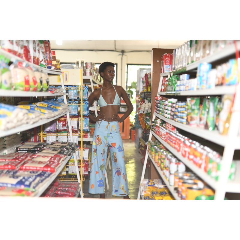 PANTALON PRINCE MUSIC CUT SKY