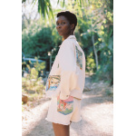 SUNSET PINK ECRU JEAN SHORT