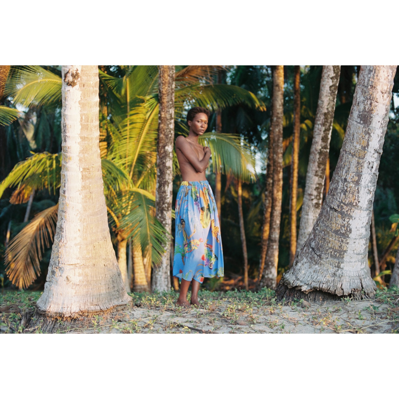 JUPE FEMME LUXE BLEU