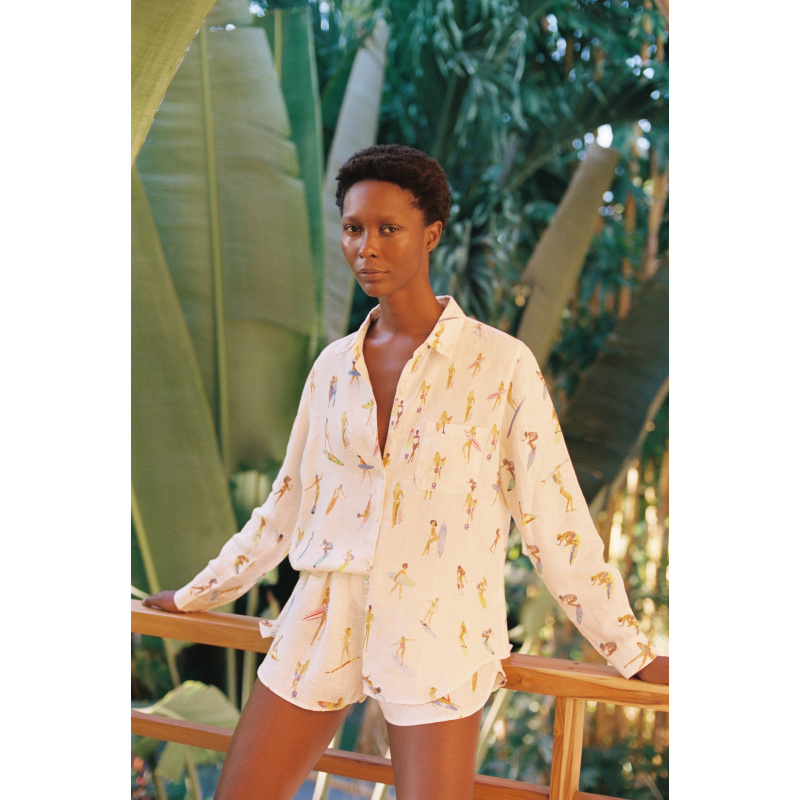 SURFEUSES DU FEU LINEN SHORT