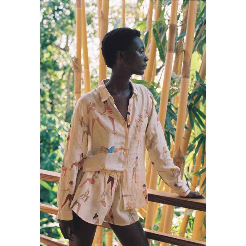 SHORT EN LIN BEAUTIFUL GIRL