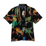 FEMME LUXE NOIR HAWAIIAN SHIRT