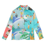 CHEMISE EN GAZE DE COTON 80'S COLOR