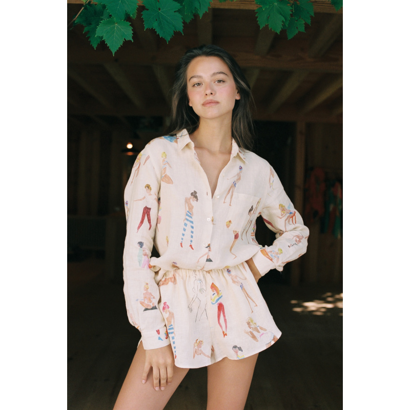 SHORT EN LIN BEAUTIFUL GIRL