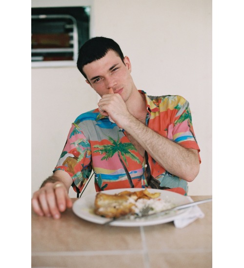 PALM BEACH RED HWAIIAN SHIRT